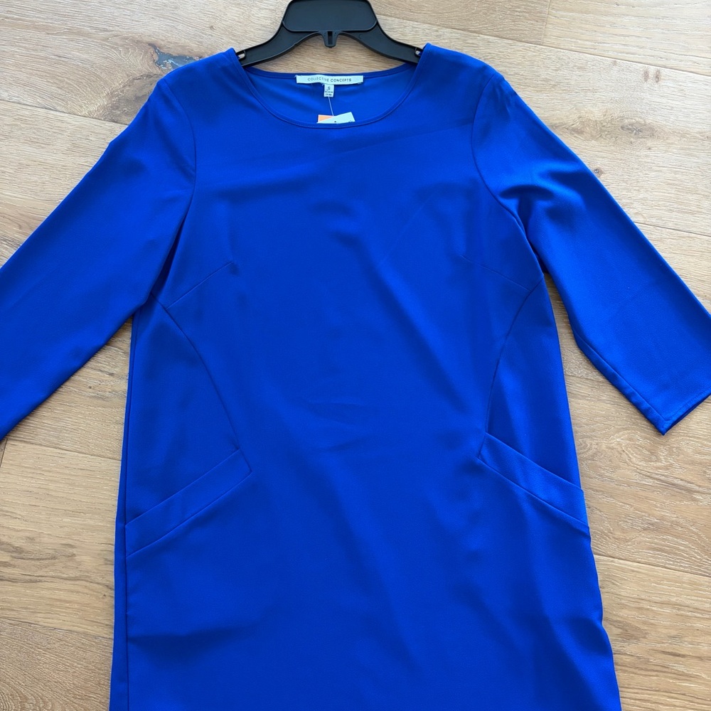 Collective Concepts Royal Blue Long Sleeve Dress